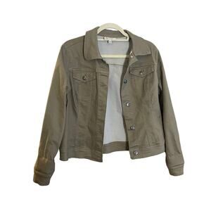 DG2 Diane Gilman Khaki/Olive Jacket Sz M